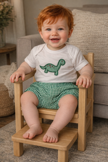 Green Dinosaur Bloomer Set