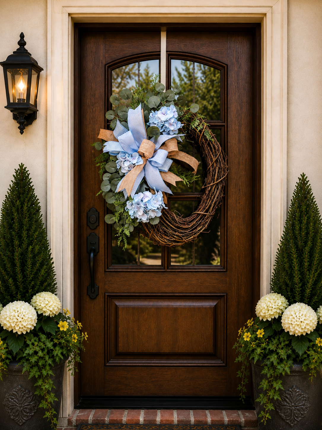 24" Oval Grapevine Wreath