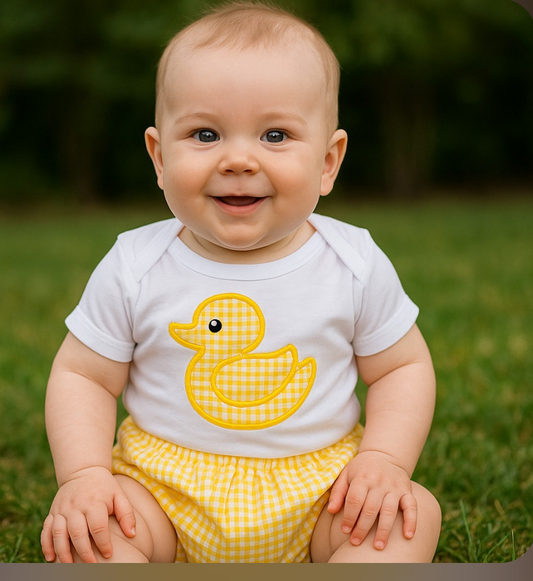 Yellow Duck Bloomer Set