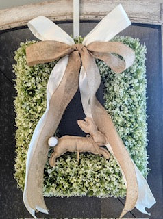 Boxwood Wreath with Bunny