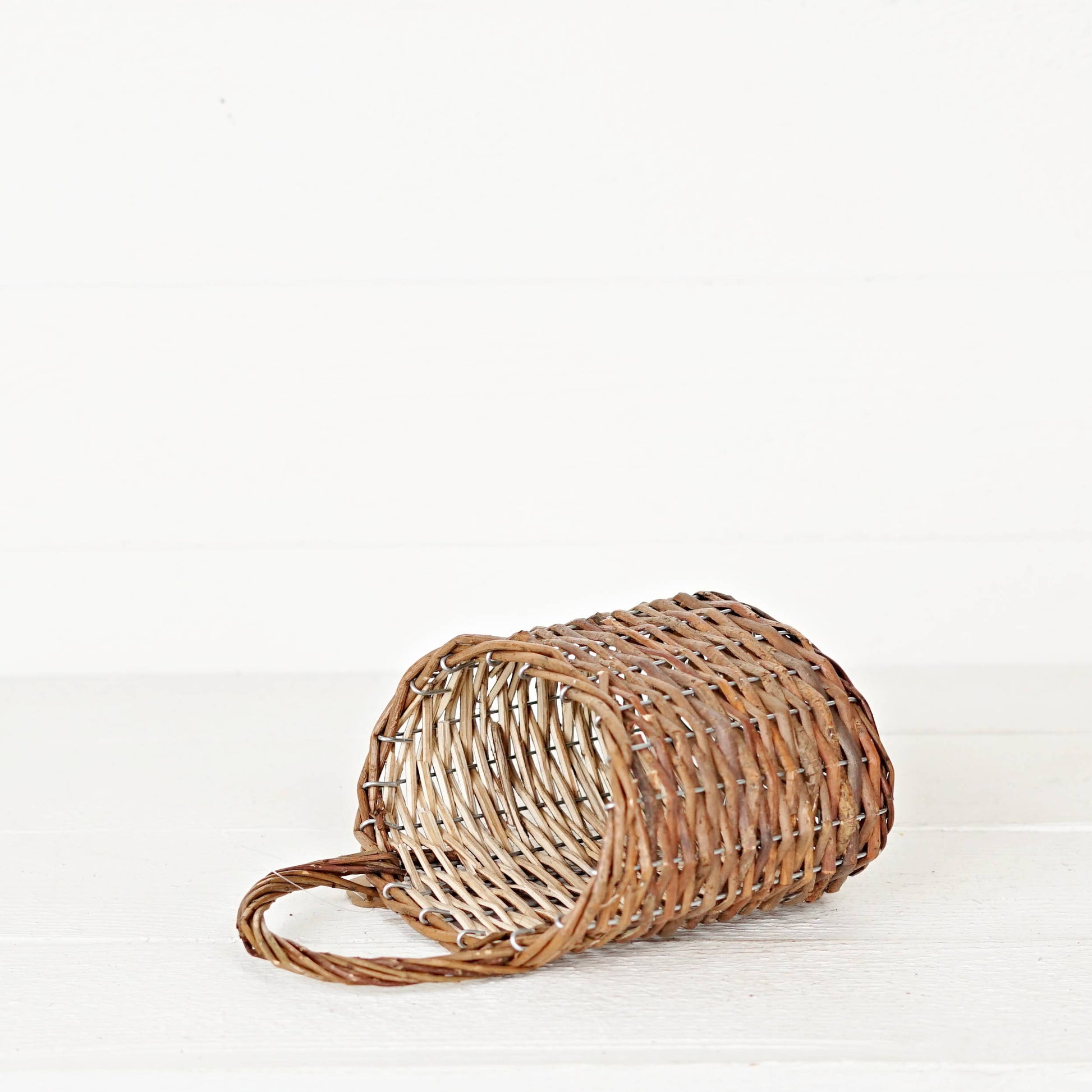 Hanging Willow Basket-Brown-12Hx8.5Lx6Thick-