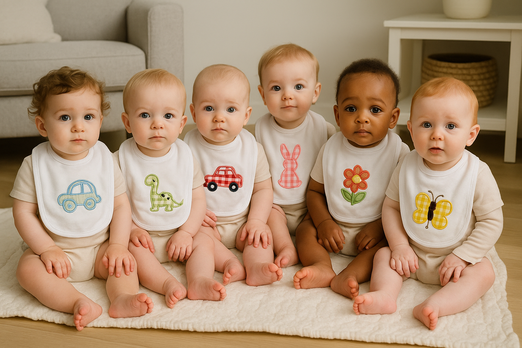 Sunday Bibs-custom embroidered