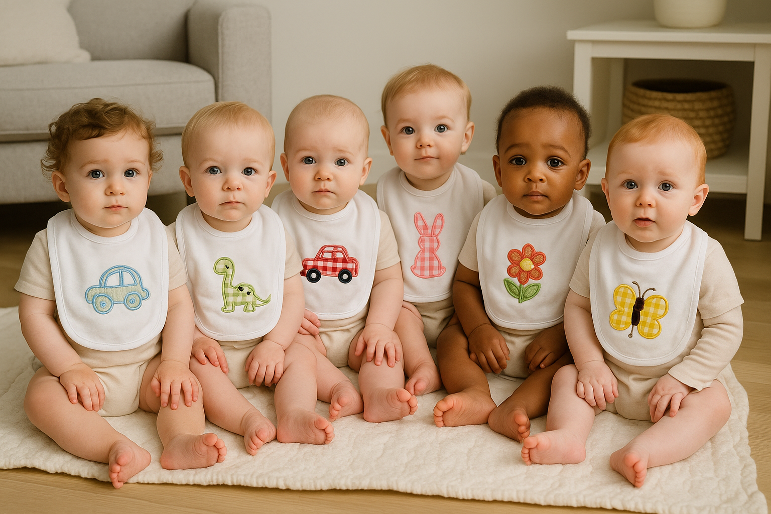 Sunday Bibs-custom embroidered