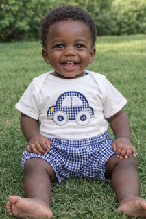 Blue Car Bloomer Set