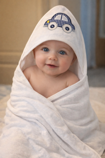 Hooded bath towel