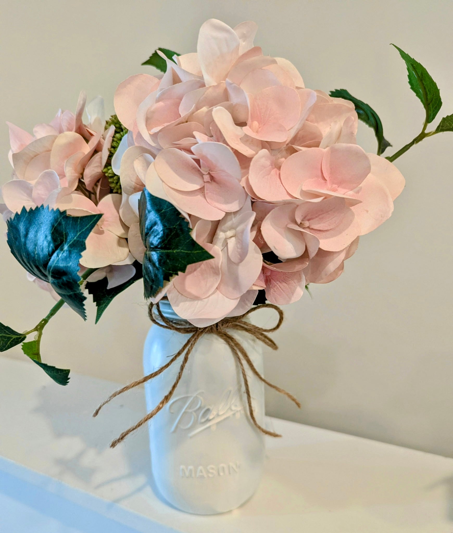 Pink Hydrangea arrangement