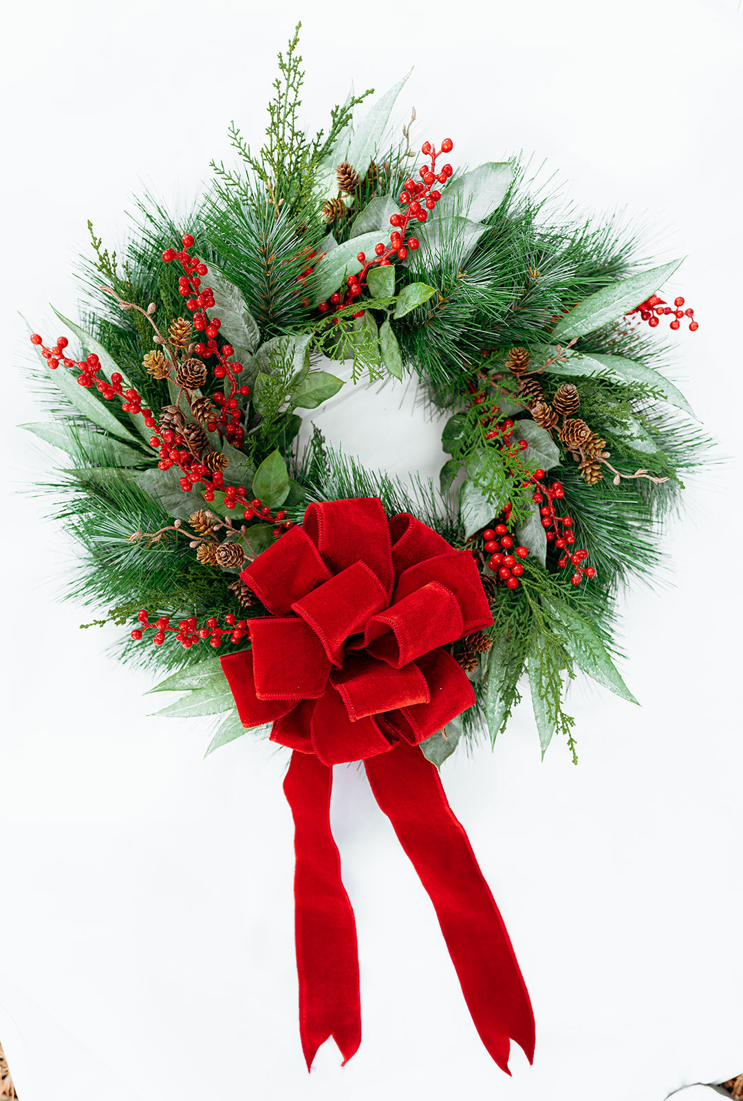 Velvet Bow Wreath